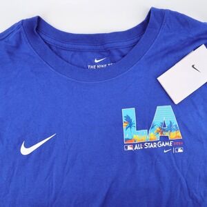 NEW Nike 2022 MLB All Star Game Graphic T-Shirt‎ Blue Long Sleeve Mens XL